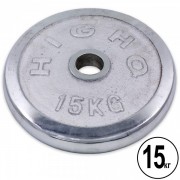 Блины (диски) хромированные d-52мм HIGHQ SPORT ТА-1457 15кг
