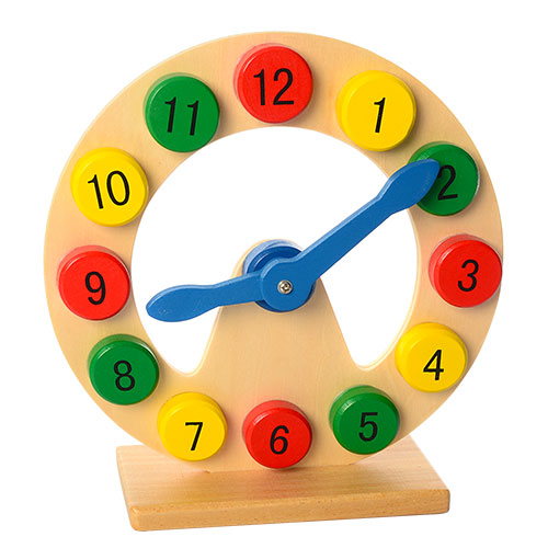 Развивающая игрушка Часы Bambi MD 1214 Разноцветные