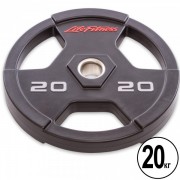Млинці (диски) поліуретанові з хватом та металевою втулкою d-51мм Life Fitness SC-80154-20 20кг