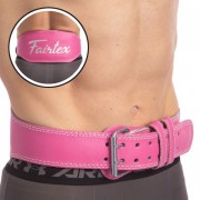 Пояс атлетический кожаный FAIRTEX 165086 Pink