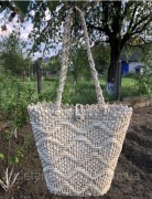 Плетеная соломенная сумка