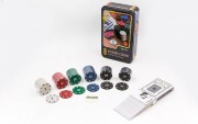 Покерный набор в металлической коробке-80 фишек IG-4590