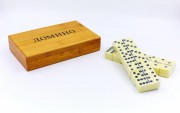 Домино настольная игра в бамбуковой коробке IG-1247