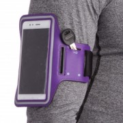 Чехол для телефона с креплением на руку для занятий спортом Zelart BTS-432 Фиолетовый
