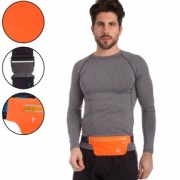 Ремень-сумка спортивная (поясная) для бега и велопрогулки Zelart GA-6334 Оранжевый