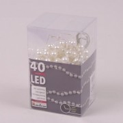 Гирлянда LED Жемчужины теплый свет 40 светодиодов 1,8 м. 45011