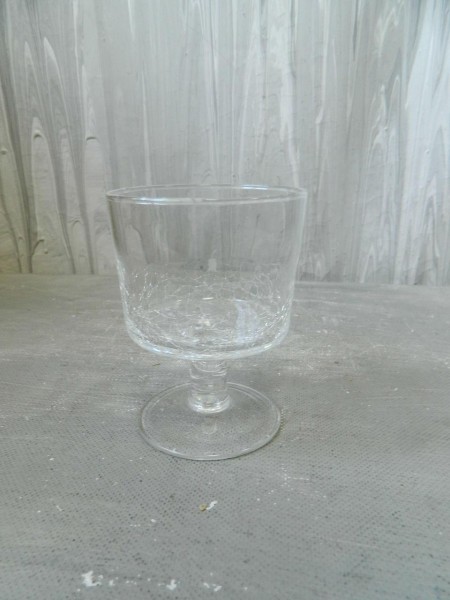 Свічник скляний тріщини Flora H-11 см. 8228