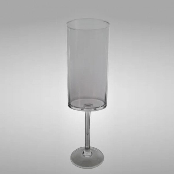 Свічник скляний Flora H-30 см. 8336