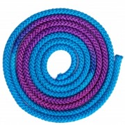 Скакалка для художественной гимнастики 3м 2-х цветная Zelart C-1657 Фиолетовый-голубой