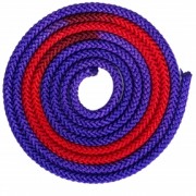 Скакалка для художественной гимнастики 3м 2-х цветная Zelart C-1657 Красный-фиолетовый