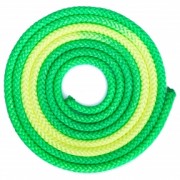 Скакалка для художественной гимнастики 3м 2-х цветная Zelart C-1657 Зеленый-салатовый