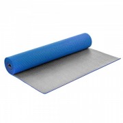 Килимок для фітнесу та йоги двошаровий SP-Planeta FI-5558 Синій-сірий