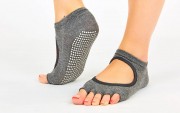 Шкарпетки для йоги з відкритими пальцями SP-Planeta FL-6872 Темно-сірий
