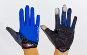 Велоперчатки с закрытыми пальцами MADBIKE SK-13 Синий (S)