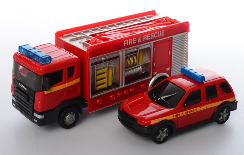 Пожарная машина TEAMA 70392,  16см и 10см