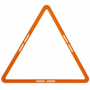 Тренировочная напольная сетка (треугольная 1шт) Agility Grid C-1414,оранжевый