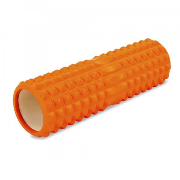 Роллер для занятий йогой и пилатесом Grid Spine Roller l-45см FI-6674,оранжевый