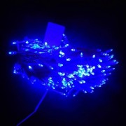 Гирлянда светодиодная LED500 1-31 синяя/белый провод конус-рис