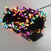 Гирлянда светодиодная LED 500 1-48 RGB черный провод семечка перламутр