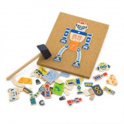 Viga Toys Деревянная аппликация Робот (50335)
