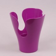 Горшок керамический Орхидейница лепестковая Flora фиолетовый 2.7л