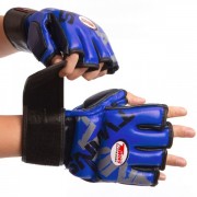 Рукавички для змішаних єдиноборств MMA TWINS TW-001 Синій XL