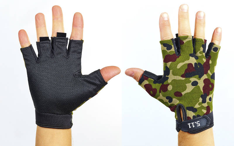 Тактичні рукавички з відкритими пальцями 5.11 BC-4379 Камуфляж Multicam М
