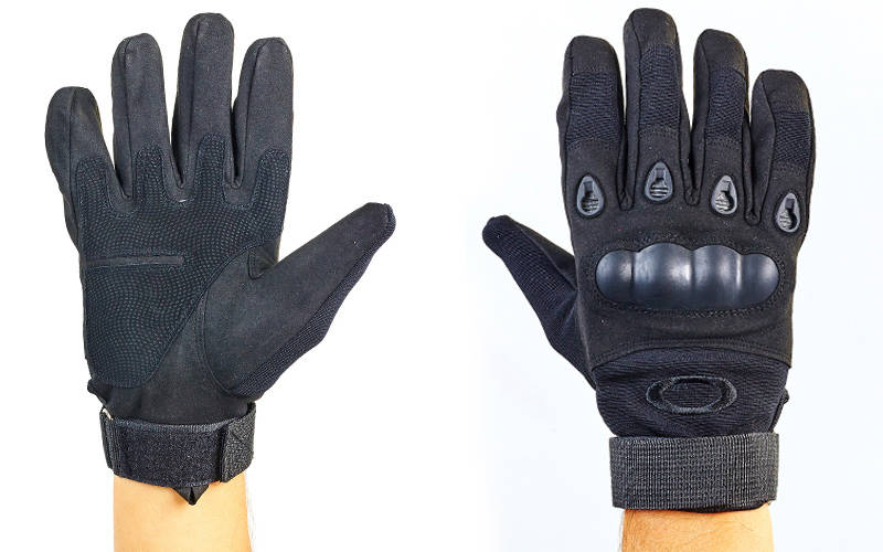 Тактичні рукавички з закритими пальцями і посилив. протектор OAKLEY BC-4623 Чорний XL