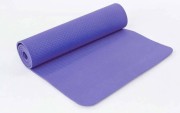 Коврик для фитнеса и йоги TPE+TC 8мм SP-Planeta FI-6336 Фиолетовый
