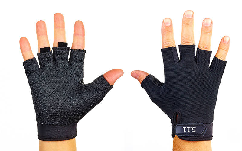 Тактичні рукавички з відкритими пальцями 5.11 BC-4379 Чорний М