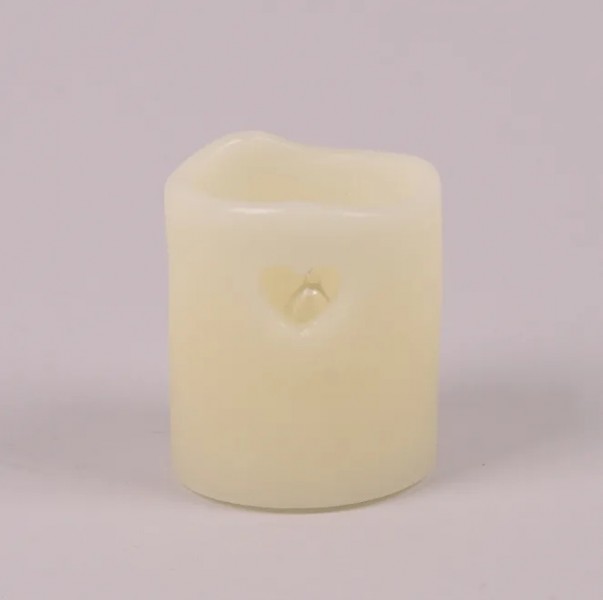 Свічка LED кремова Flora D-5 см. H-5,5 см. 12 шт 25331