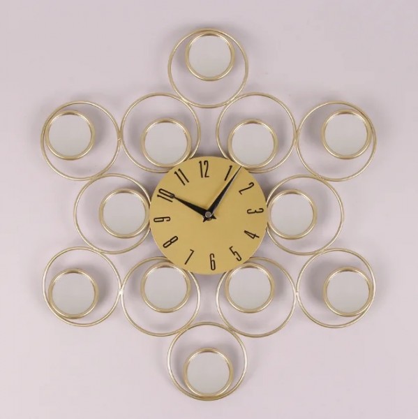 Часы металлические D-45 см. Flora 24086