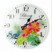 Часы стеклянные D-30 см. Flora 30508