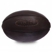 Мяч для регби кожаный VINTAGE F-0267 Rugby ball , тёмно-коричневый,6 панелей