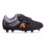 Бутсы футбольная обувь детская Zelart H18010 р-р32 Черный-серый