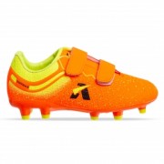 Бутсы футбольная обувь детская Zelart H18010 р-р31 Оранжевый-лимонный