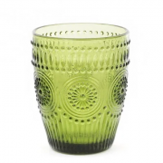Склянка скляна Flora зелена 260 мл. 31715 6 штук