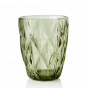 Комплект зеленых стеклянных стаканов Flora 