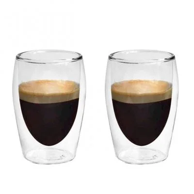 Набір скляних термічних Flora Espresso Boral 80 мл. 45099 2шт.