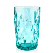 Комплект смарагдових скляних склянок Flora 