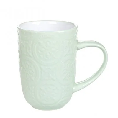 Чашка керамічна Flora Дамаск зелена 0,4л. 32007