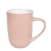 Чашка керамическая Flora Дамаск персиковая 0,4 л. 32006