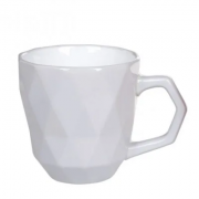 Чашка керамическая Flora Ромб серая 0,35 л. 31995