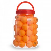 Набор мячей для настольного тенниса 60 штук в пластиковой банке WEINIXUN W92 ,желтый