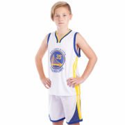 Форма баскетбольная подростковая NB-Sport GOLDEN STATE 30 BA-0973 XL (13-16 лет) белый-синий-желтый