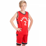 Форма баскетбольная подростковая NB-Sport NBA RAPTORS 2 BA-0970 M (8-10 лет) красный-черный