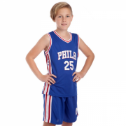 Форма баскетбольная подростковая NB-Sport NBA PHILA 25 BA-0927 L (10-13 лет) синий-белый