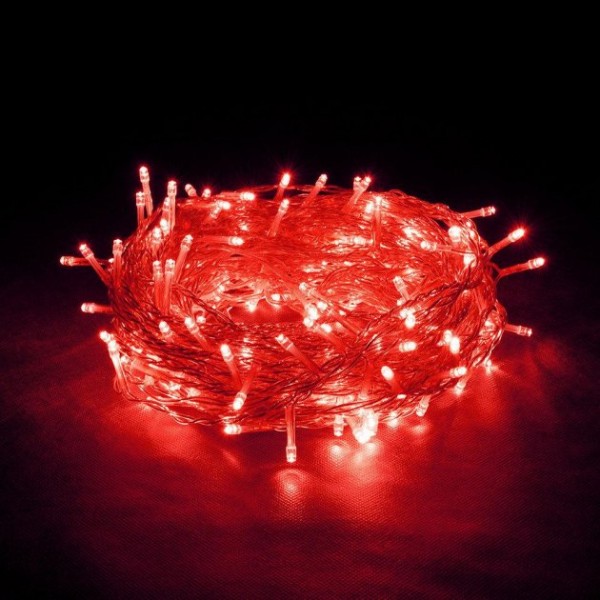 Гирлянда 100 LED однотонный красный SEZ 1183-05