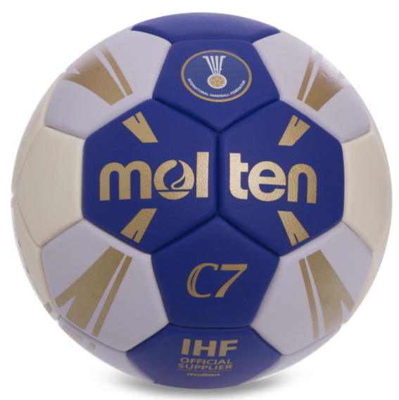 М'яч для гандболу MOLTEN C7 H2C3500 №2 PVC синій