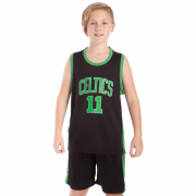 Форма баскетбольная подростковая NB-Sport NBA CELTICS 11 BA-0967 M (8-10 лет) черный-зеленый